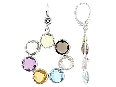 Dillenium Cut Aurora Borealis And White Cubic Zirconia Platinum Over Silver  Set 8.31ctw - BLD824 | JTV.com