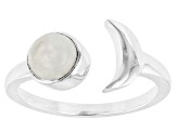 Multicolor Rainbow Moonstone Sterling Silver Sun And Moon Ring
