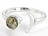 Gray Labradorite Sterling Silver Sun And Moon Ring