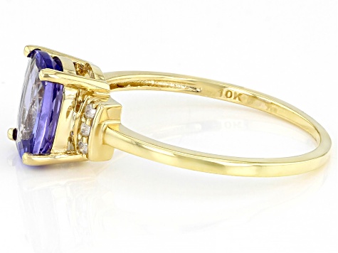 Blue Tanzanite 10k Yellow Gold Ring 1.44ctw - DOK1990 | JTV