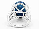 Blue Sapphire Sterling Silver Solitaire Ring 8.00ct