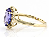 Blue Tanzanite 10k Yellow Gold Ring 2.35ctw