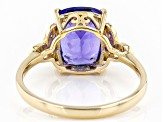 Blue Tanzanite 10k Yellow Gold Ring 2.58ctw