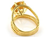 Citrine 18K Yellow Gold Over Sterling Silver Ring 5.00ctw