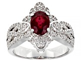 Red Mahaleo® Ruby Rhodium Over Sterling Silver Ring 1.65ctw