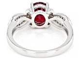 Red Mahaleo® Ruby Rhodium Over Sterling Silver Ring 2.03ctw