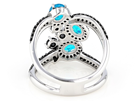 Bali Jelry Fashion Ring 925 Silver Jewelry 9 Mm Circle Gems 