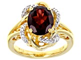 Red Garnet 14k Yellow Gold Over Sterling Silver Ring 2.81ctw