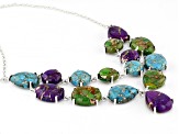 Multi-color Turquoise Sterling Silver Necklace