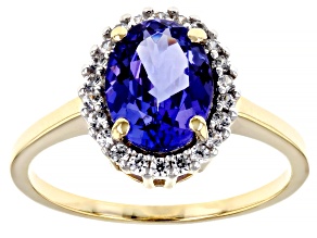 Blue Tanzanite 10k Yellow Gold Ring 1.85ctw