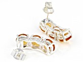 Yellow Citrine Sterling Silver Earrings 3.75ctw