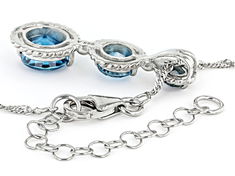 Rylee Necklace - London Blue Topaz in Silver