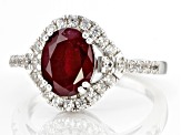 Red Mahaleo(R) Ruby Rhodium Over Sterling Silver Ring 2.45ctw