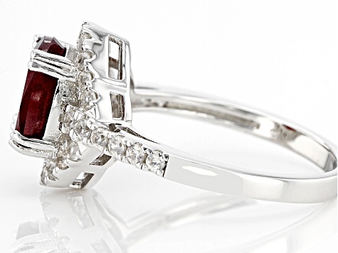Red Mahaleo(R) Ruby Rhodium Over Sterling Silver Ring 2.45ctw