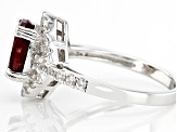 Red Mahaleo(R) Ruby Rhodium Over Sterling Silver Ring 2.45ctw