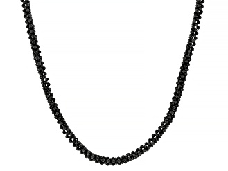 Black Spinel Endless Strand Necklace