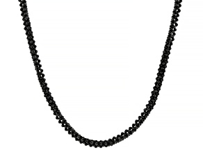 Black Spinel Endless Strand Necklace