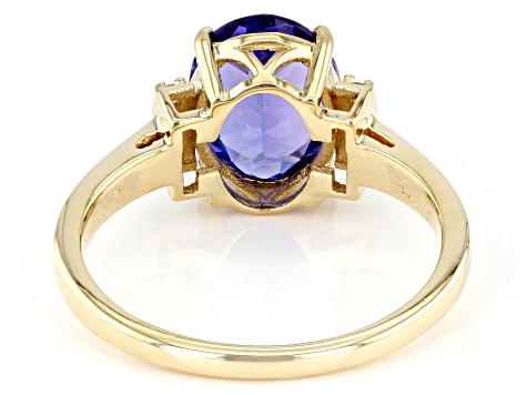 Blue Tanzanite 14k Yellow Gold Ring 2.27ctw