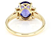 Blue Tanzanite 14k Yellow Gold Ring 2.27ctw