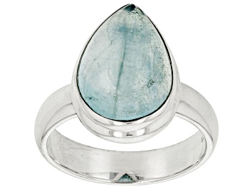 Picture of Dreamy Aquamarine Sterling Silver Solitaire Ring