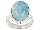 Dreamy Aquamarine Sterling Silver Solitaire Ring