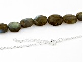 Grey Labradorite Sterling Silver Necklace