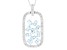 Sky Blue Glacier Topaz Rhodium Over Sterling Silver Pendant With Chain 3.50ctw