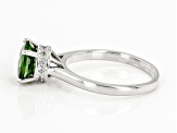 Chrome Diopside Rhodium Over Sterling Silver Ring 1.83ctw