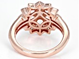 Peach Morganite 18k Rose Gold Over Sterling Silver Ring 1.08ctw