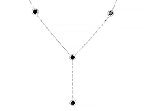 Silver Louis Vuitton Damier Black Necklace, RvceShops Revival