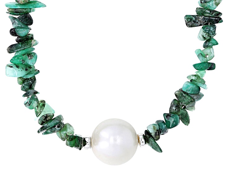 [COLD FRAME] / ☆ ETERNAL GREEN CALCEDONY PEARL NECKLACE ETERNAL GREEN CALCEDONY PEARL NECKLACE
