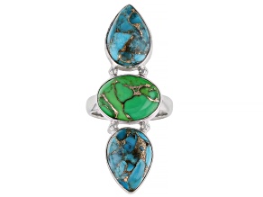 Multi-Color Turquoise Sterling Silver Ring