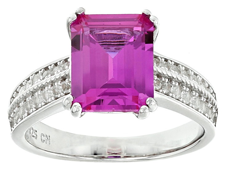 指輪・リング ROSA MARIA FW24 SUKA R S ST C2 DIX CO (RG075414 SILVER) Pink Lab Created Sapphire Rhodium Over Sterling Silver Ring