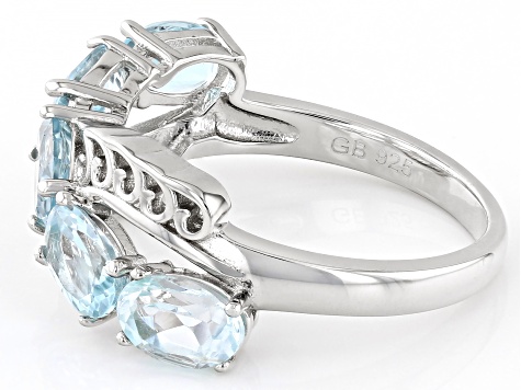 ノクターナル　blasted silver Black Spinel Rhodium Over Sterling Silver Ring 2.50ctw