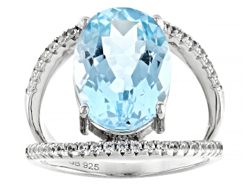 Picture of Sky Blue Topaz Platinum Over Sterling Silver Ring 9.00ctw