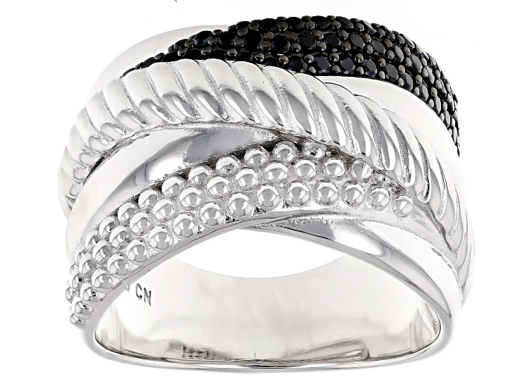 Essence Silver Ring 10 left _ navy - JUTIQU | ジュティク