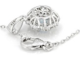 Sky Blue Topaz Rhodium Over Sterling Silver Pendant with Chain 0.98ctw