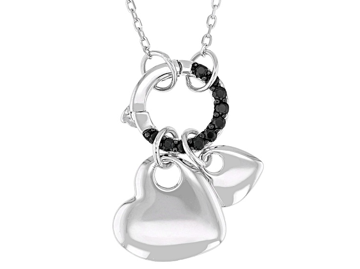 ★ROSEMONT★ Silver Black Spinel Necklace La Vie En Rose RC2 JTV-16LKKA-1-small.jpg