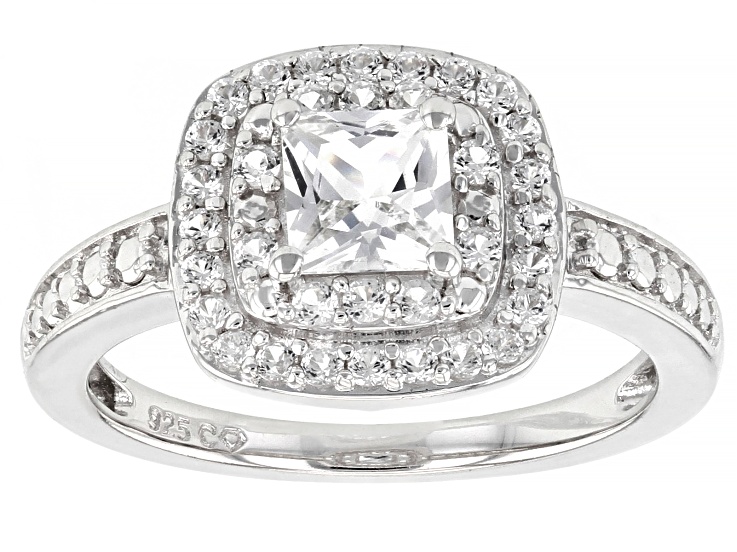 1.85Ctw Round Cut White Diamond 14K White Gold Finish 925 Sterling Silver Halo Women/'s Wedding Ring