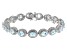 Sky Blue Topaz Rhodium Over Sterling Silver Bracelet  18.33ctw
