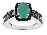 Zambian Emerald Rhodium Over Silver Ring 2.00ctw