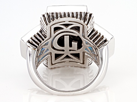 サージュ・コンチェルトDX AGENT PACK CODE ：SILVER/. Multi Color Abalone Shell Rhodium Over Sterling Silver Ring