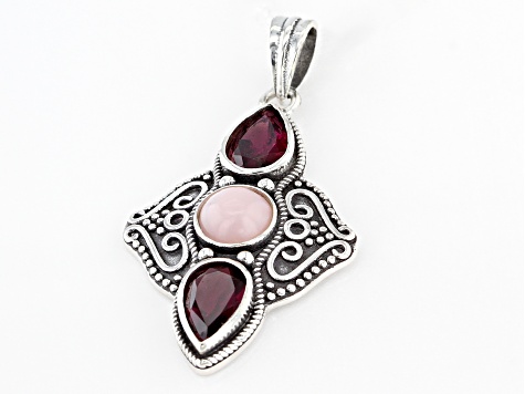 Pink Opal Sterling Silver Pendant 1.75ctw - DOK955 | JTV.com