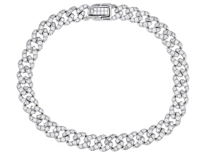 White Cubic Zirconia Rhodium Over Sterling Silver Bracelet 3.30ctw