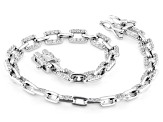 White Cubic Zirconia Rhodium Over Sterling Silver Bracelet 3.00ctw