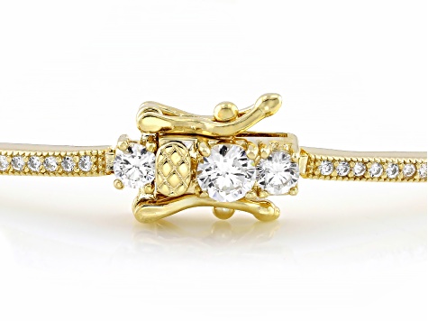 Cubic Zirconia 18k Yellow Gold Over Sterling Silver Bracelet 6.40ctw