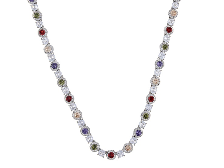 【新品】DIFFERENT NECKLACE PREMIUM 53cm Amber & Amethyst Multi-Strand Necklace