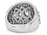White Cubic Zirconia Platinum Over Sterling Silver Ring 8.85ctw
