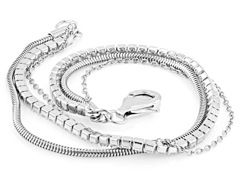 White Cubic Zirconia Rhodium Over Sterling Silver Bracelet 4.08ctw