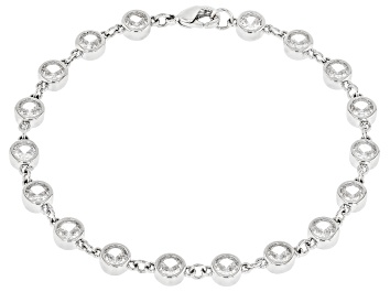 Black Spinel 18k Yellow Gold Over Sterling Silver Bracelet 38.12ctw